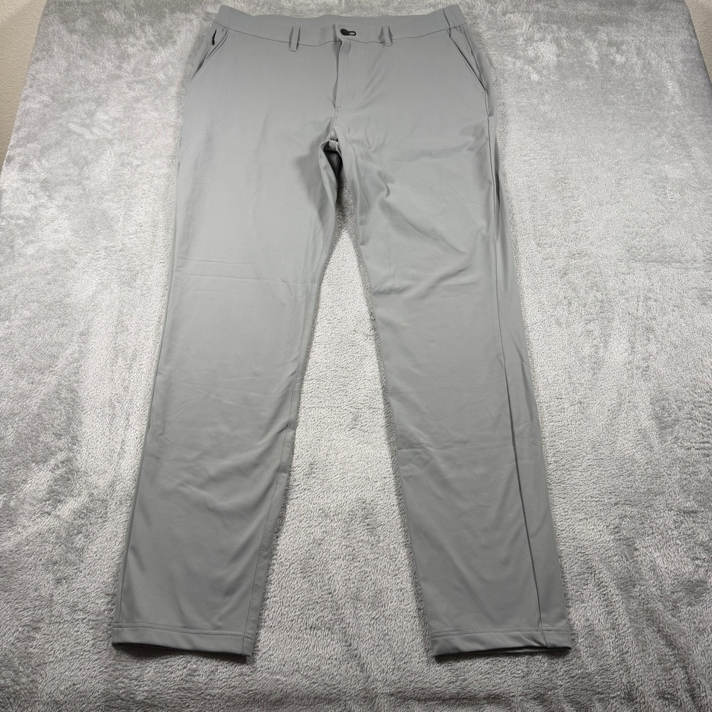 Public Rec Gamechanger 5 Pocket Pant Men 34/34 (Fits 36x32) Gray Stretch Travel